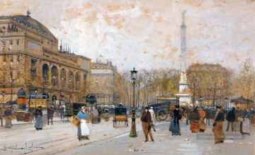 Scènes de Paris 09 Eugene Galien Peinture à l'huile